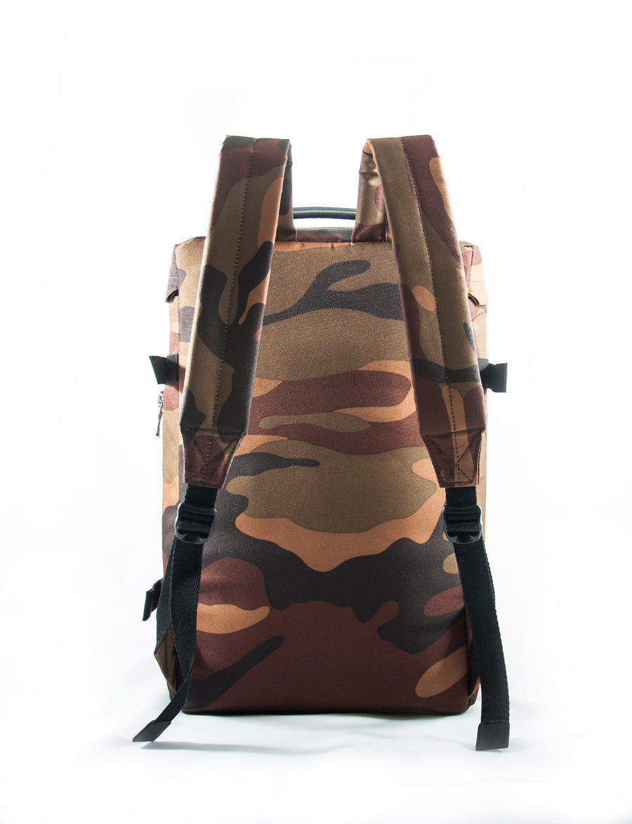 Revolt Round Backpack (Brown Camo)